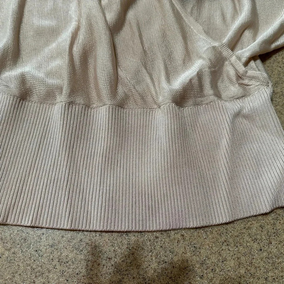 Spaghetti Strap Creme 3/4th Sleeves Top BNWT - Picture 7 of 7